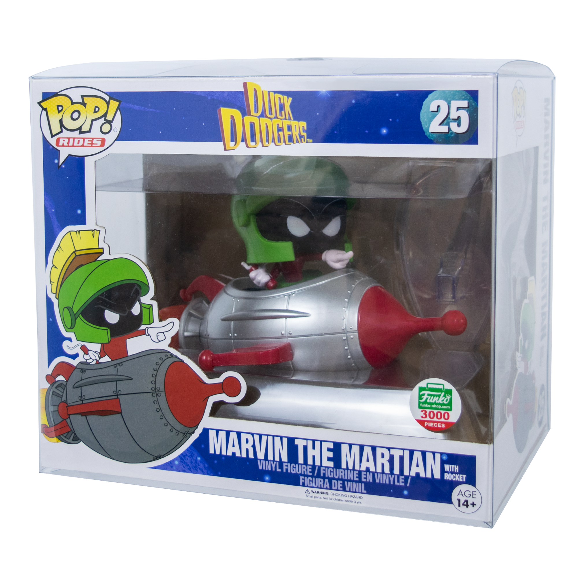 Rides Marvin the Martian with Rocket PopShield Protectors