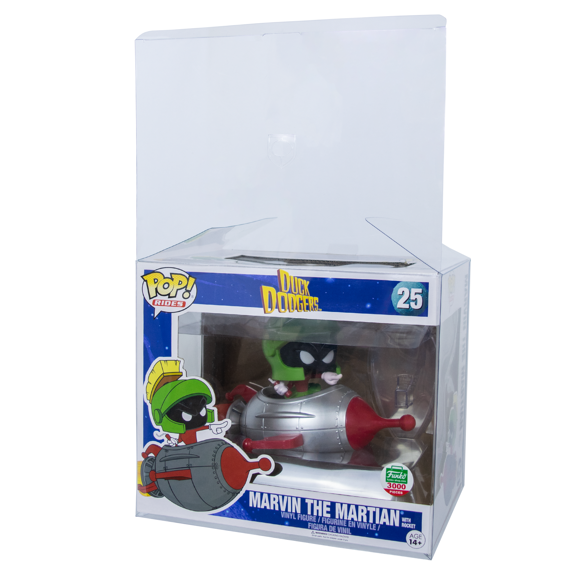 Rides Marvin the Martian with Rocket PopShield Protectors